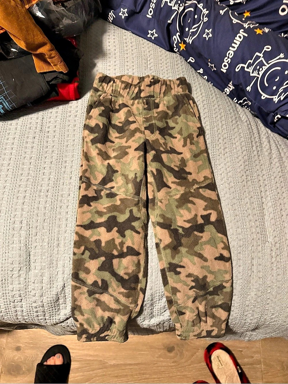 Columbia Glacial Printed Fleece Pants in Green & Brown